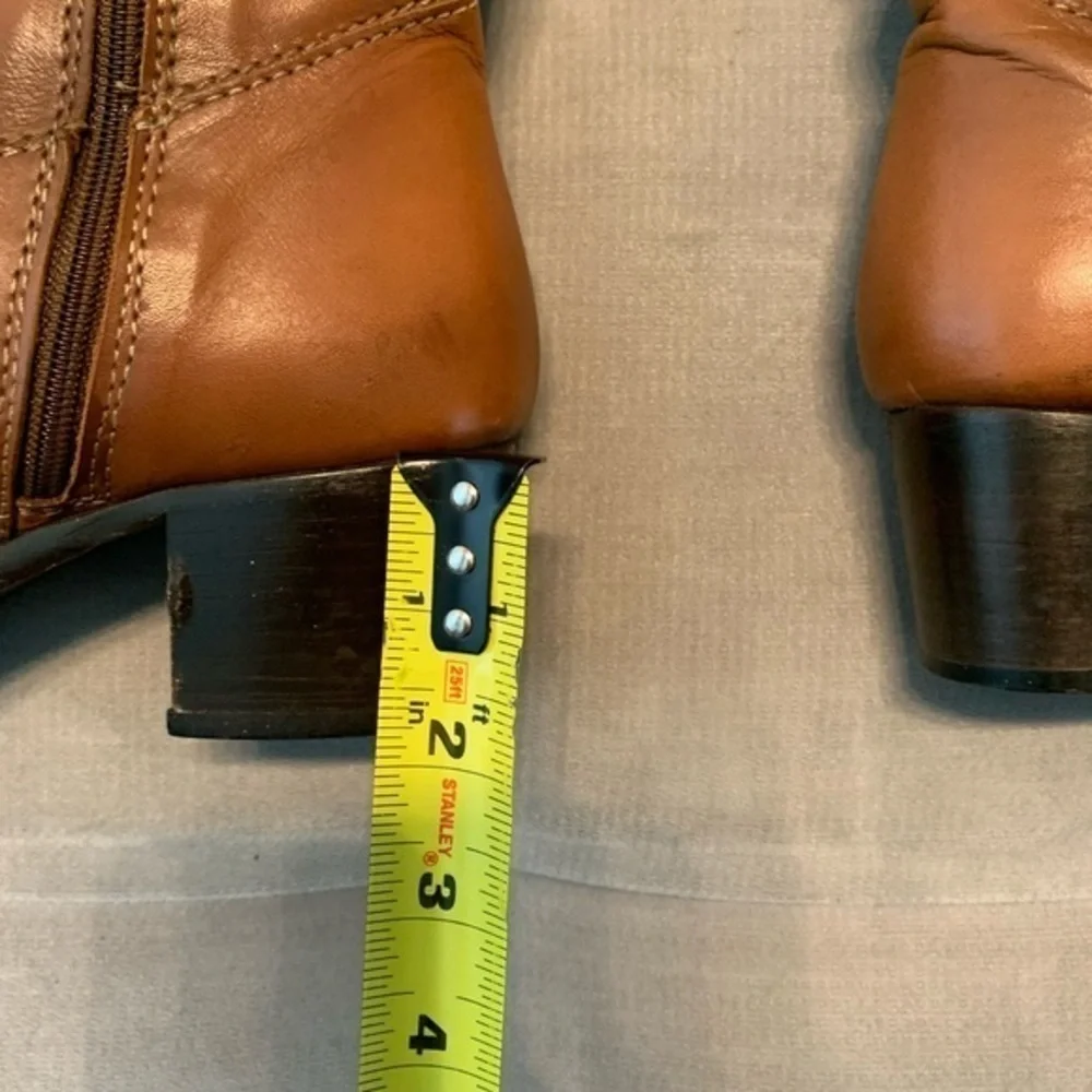 Lavorazione Artigianale Riding equestrian Knee High Leather Boots Shoes Brown 37